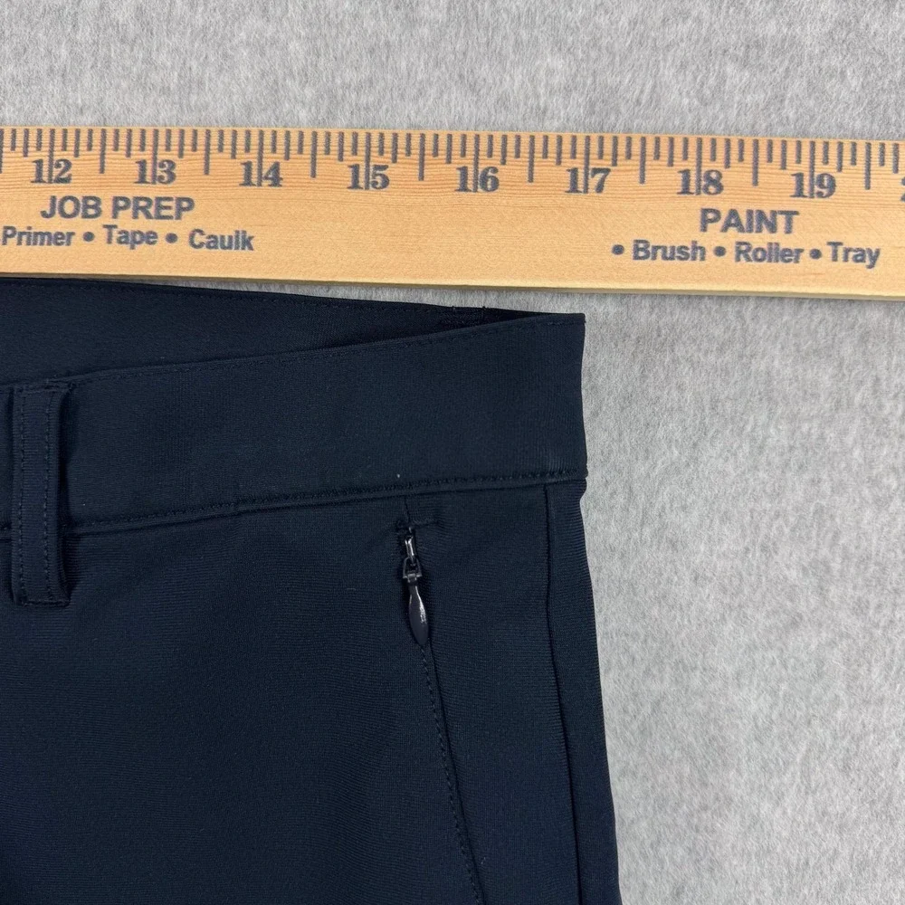 Banana Republic Aiden Pants Mens 33 Blue Microfiber Chino Travel Casual 34x31